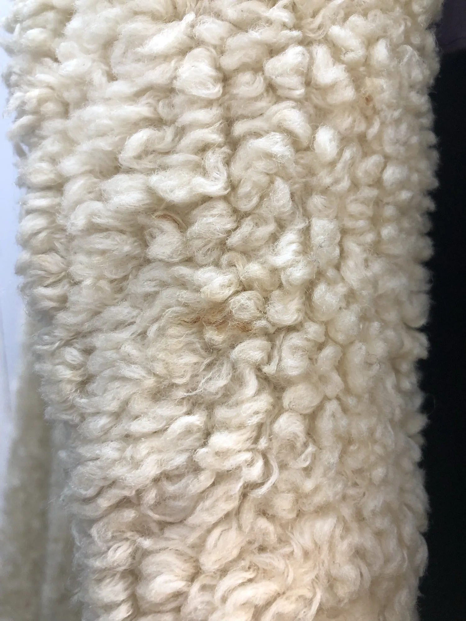 1960s Teddy Coat in Cream - Size UK 14