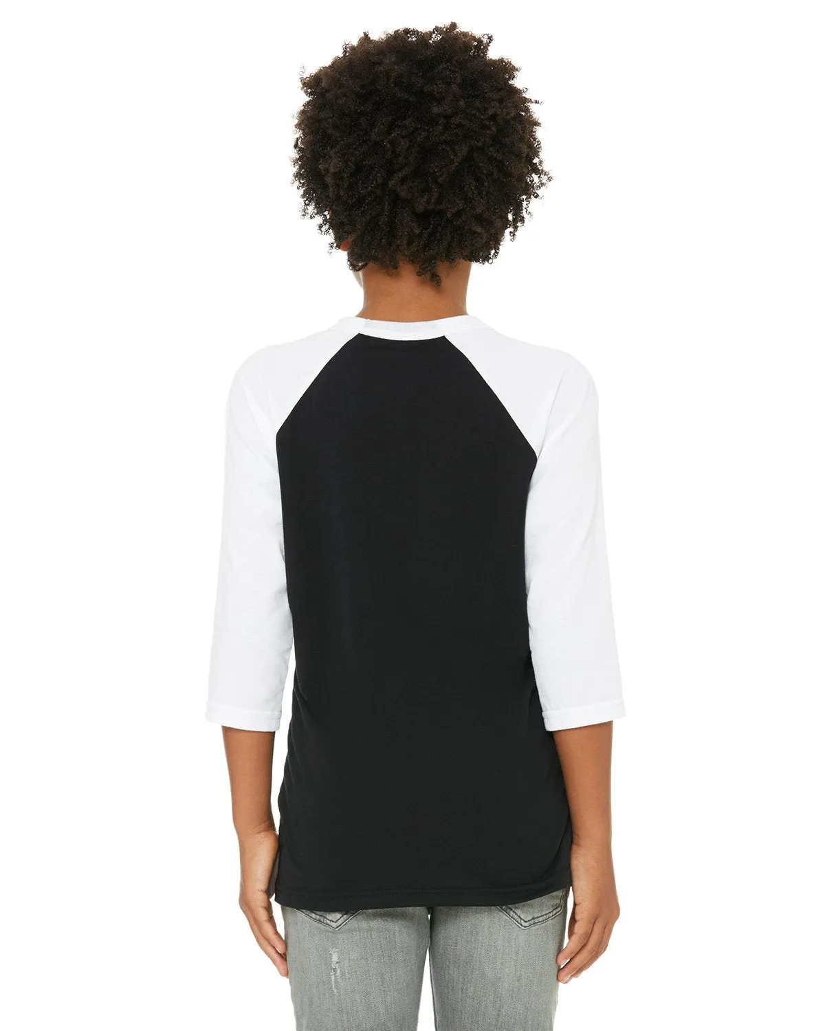 3200Y-Bella   Canvas-BLACK/ WHITE