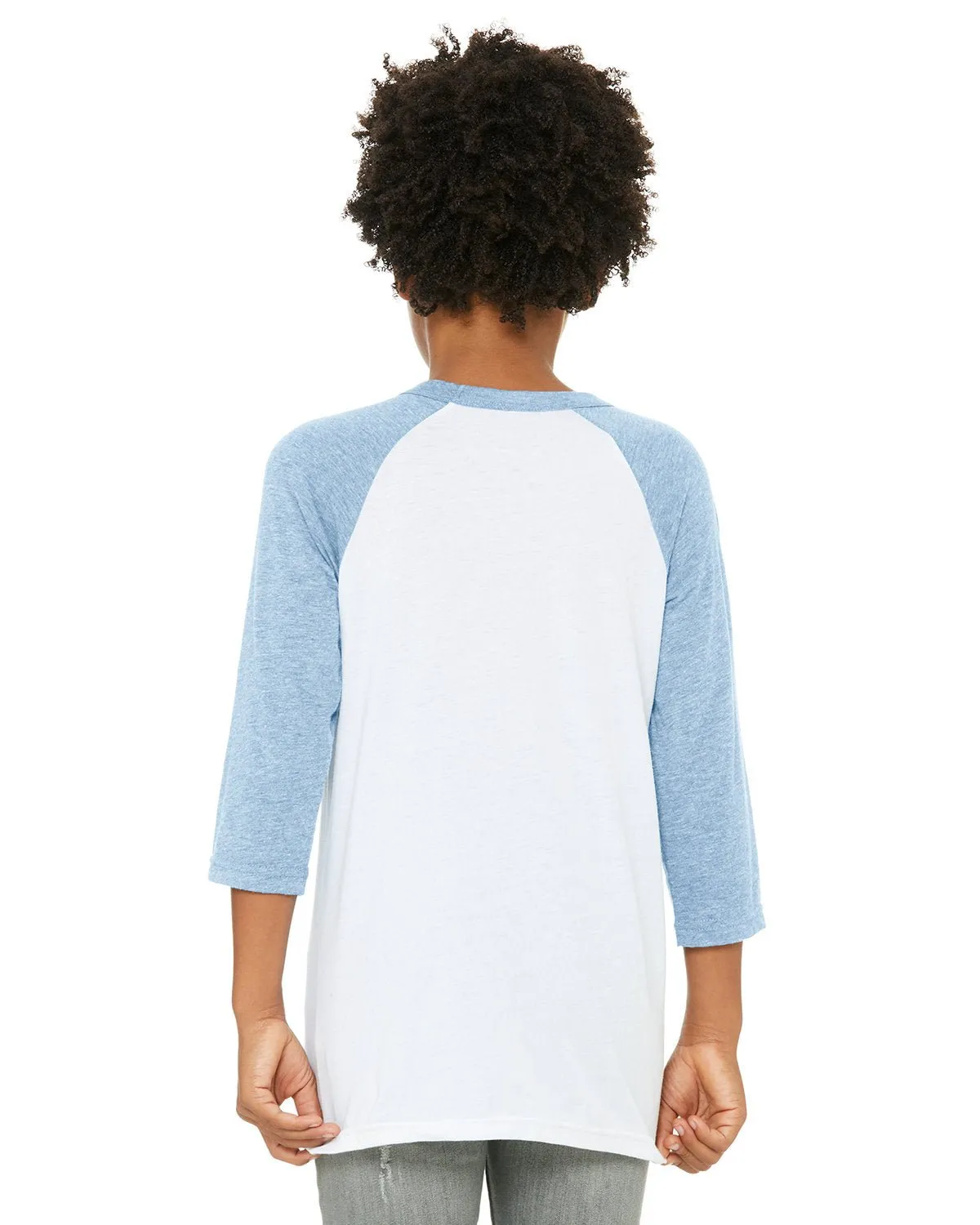 3200Y-Bella   Canvas-WHITE/ DENIM