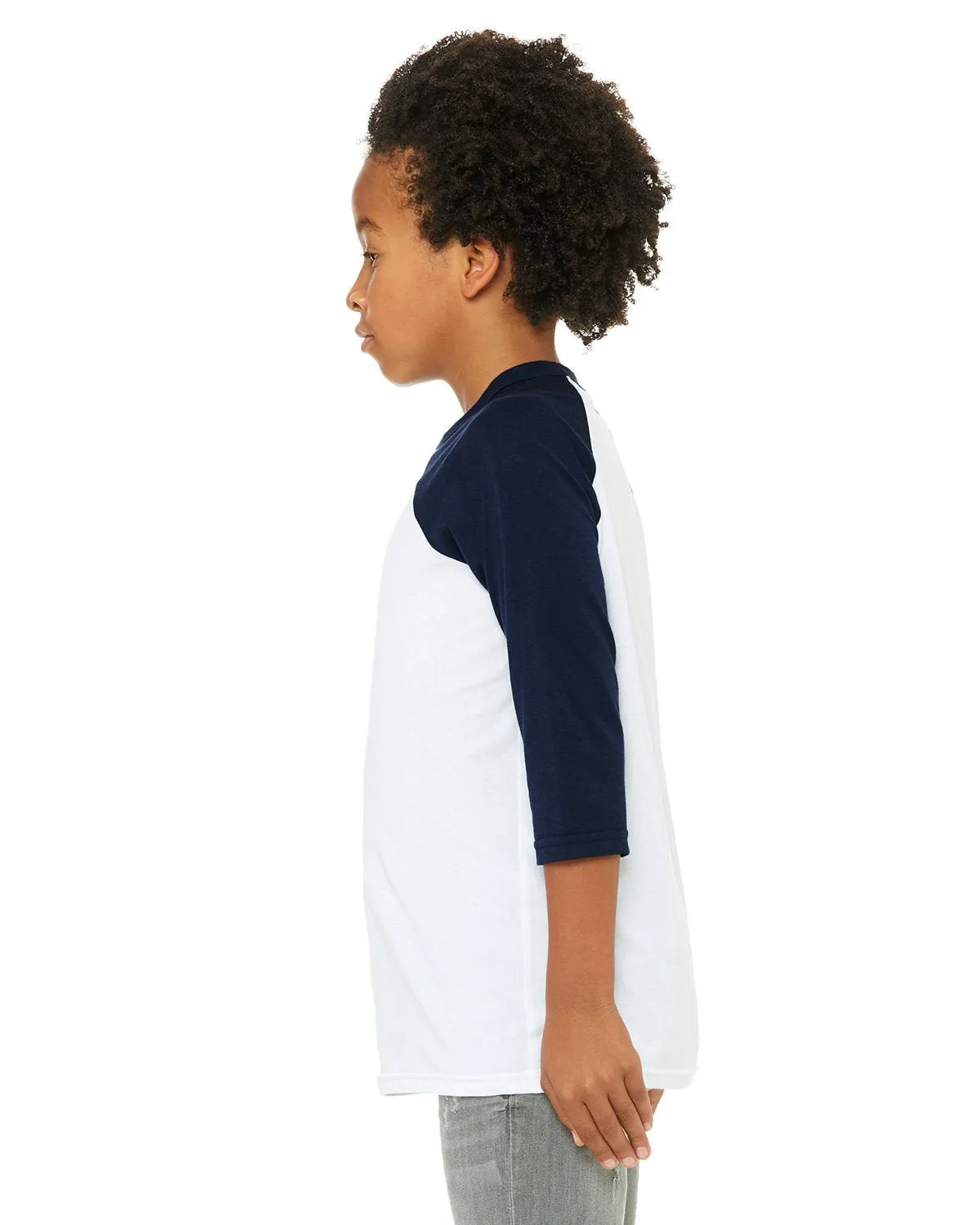 3200Y-Bella   Canvas-WHITE/ NAVY