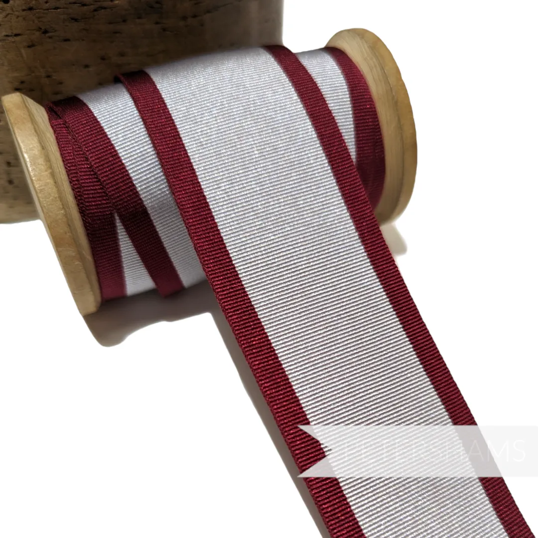 40mm Striped Grosgrain Ribbon