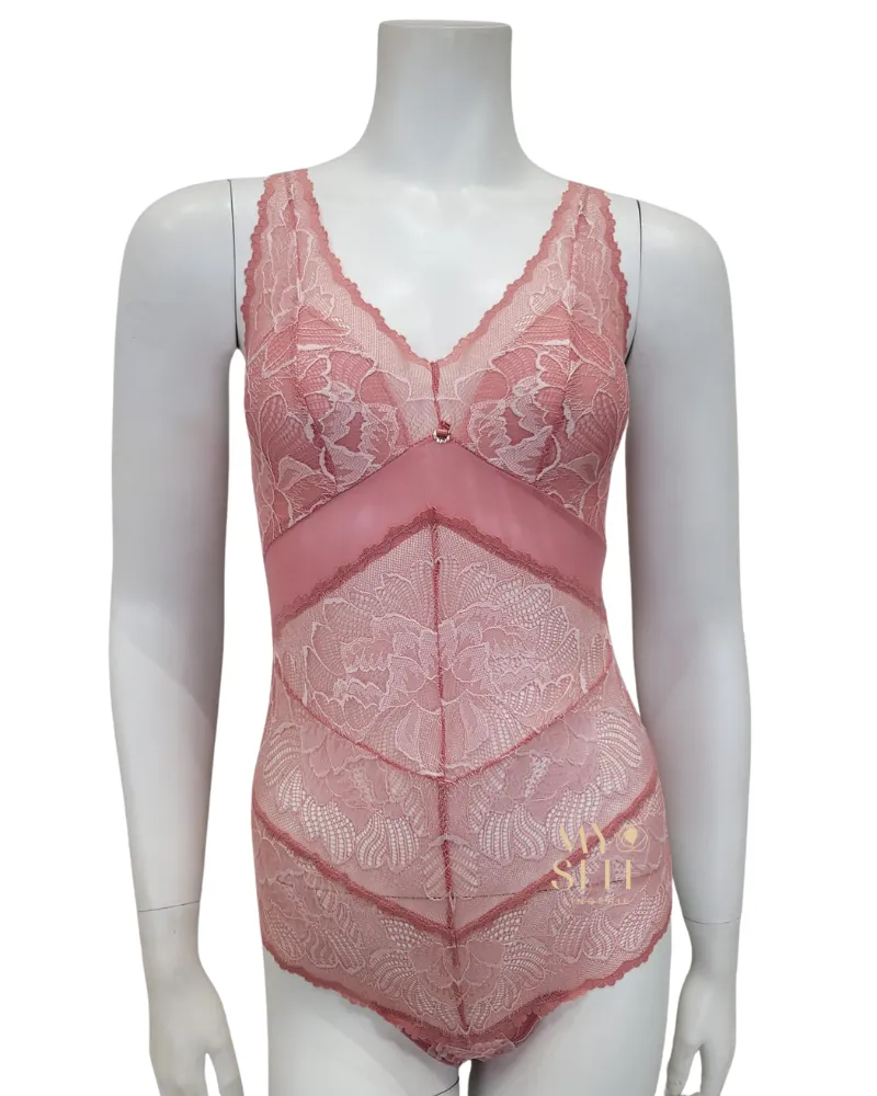 9479 Rose Clay/Blush Blushing Tanga Bodysuit