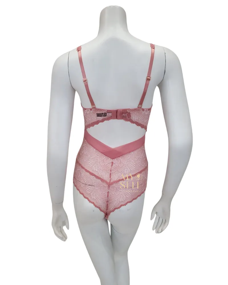 9479 Rose Clay/Blush Blushing Tanga Bodysuit