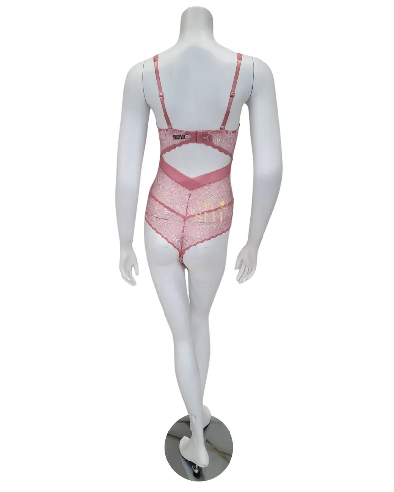 9479 Rose Clay/Blush Blushing Tanga Bodysuit