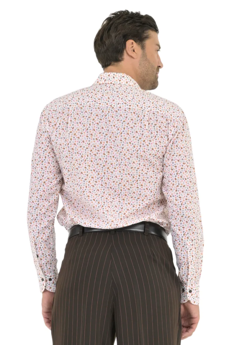 Abstract Leaf Print Men's Shirt