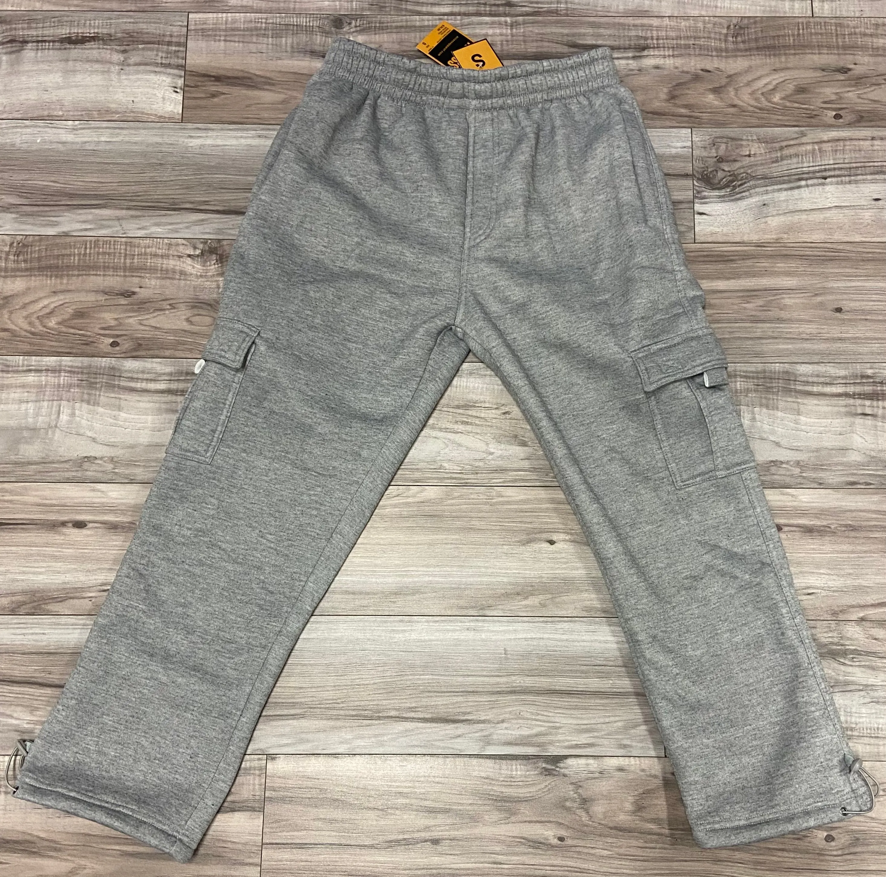 ACCESS MENS FLEECE CARGO JOGGERS (LT. GRAY)