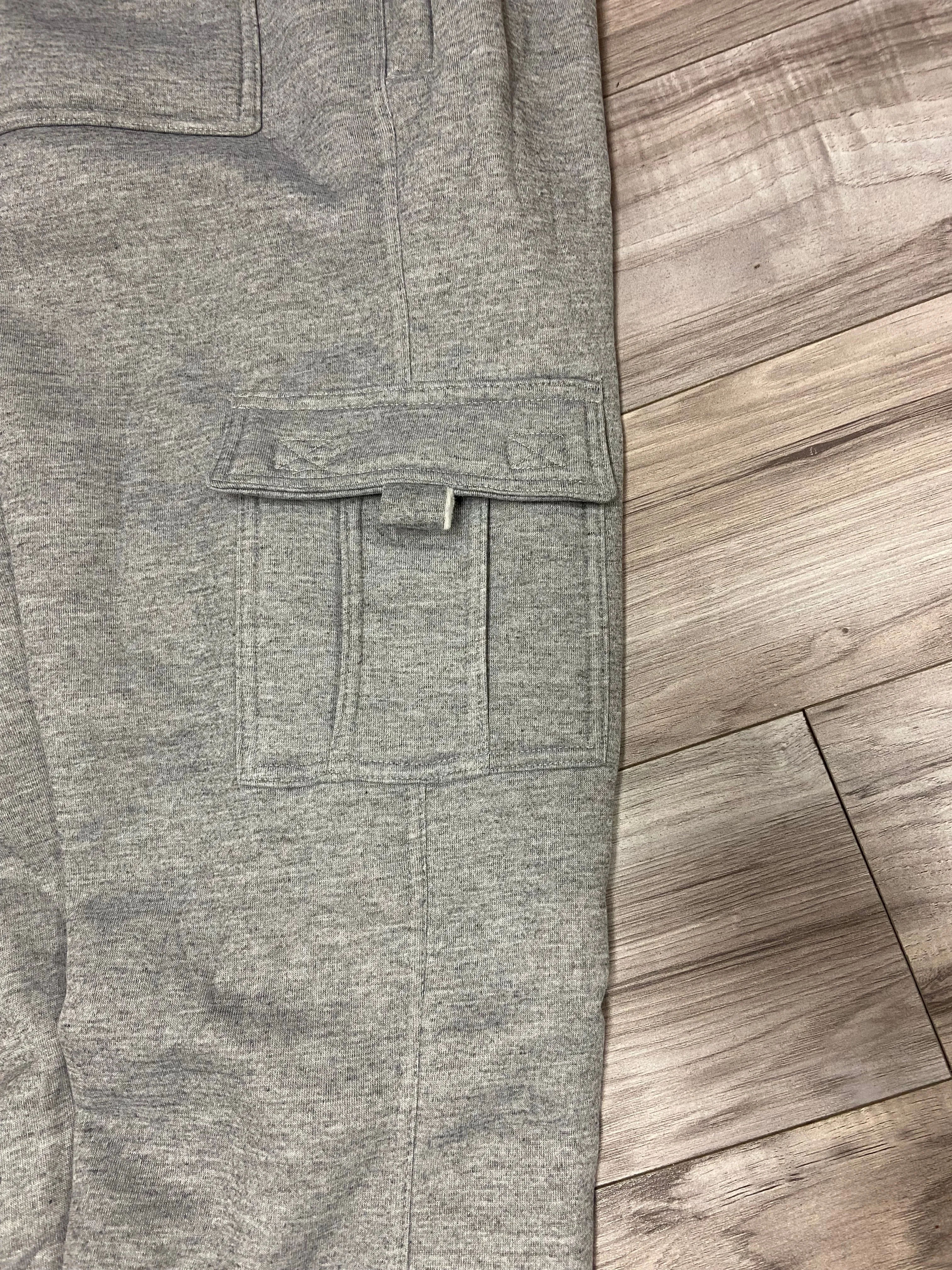ACCESS MENS FLEECE CARGO JOGGERS (LT. GRAY)