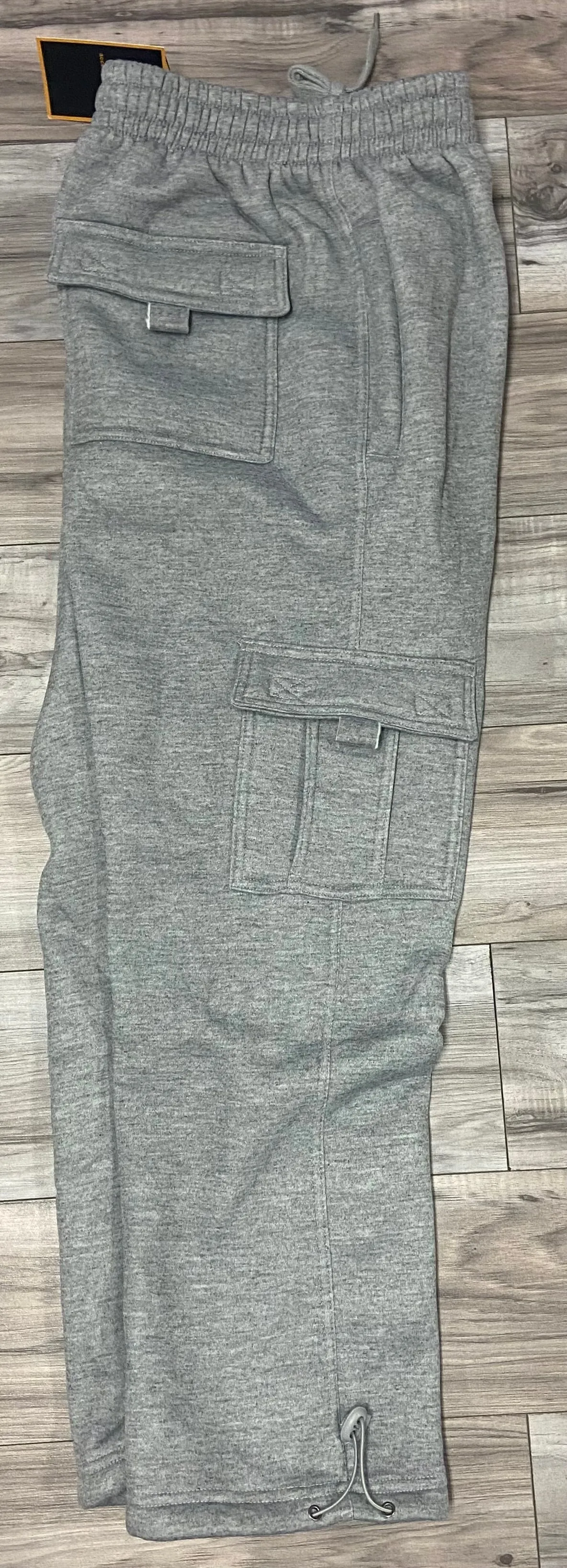 ACCESS MENS FLEECE CARGO JOGGERS (LT. GRAY)
