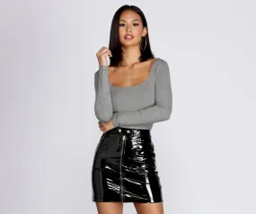 All You Need Ribbed Bodysuit