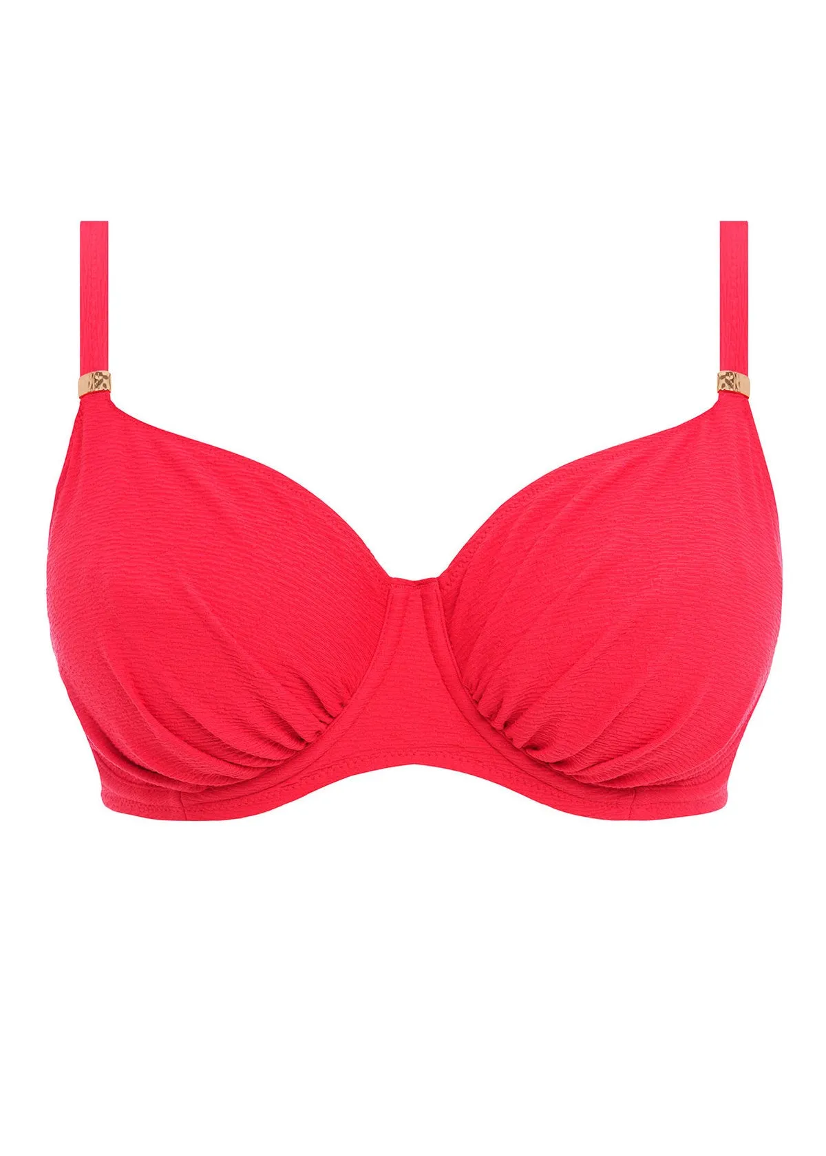 Almeria Watermelon UW Gathered Full Cup Bikini Top