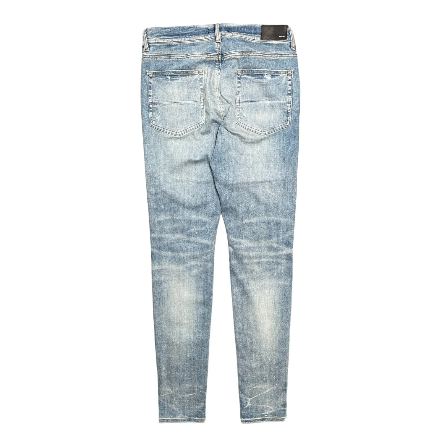 Amiri Denim Logo Applique Jeans Clay Indigo Pre-Owned