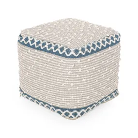 Amiyrah Hand-Crafted Cotton Cube Pouf