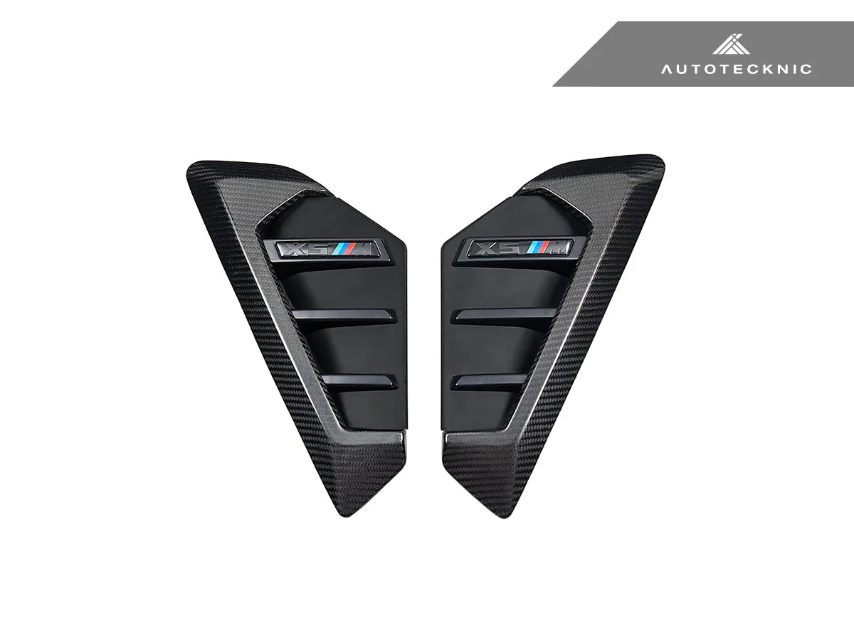 AutoTecknic Dry Carbon Side Vent Set - F95 X5M LCI
