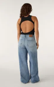 BA&SH Forever Bodysuit in Noir