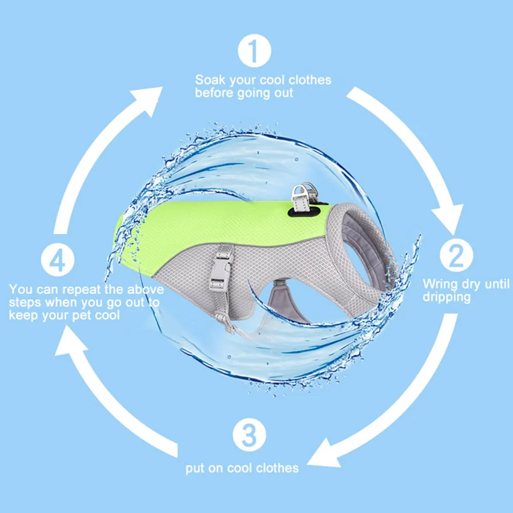 Beat the Heat: Stay Cool with the Breathable Summer Dog Cooling Vest - Ultimate Comfort for Your Furry Companion!