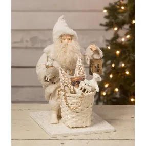 Bethany Lowe Christmas Winter Wishes Santa w/ Basket of Toys TD2148