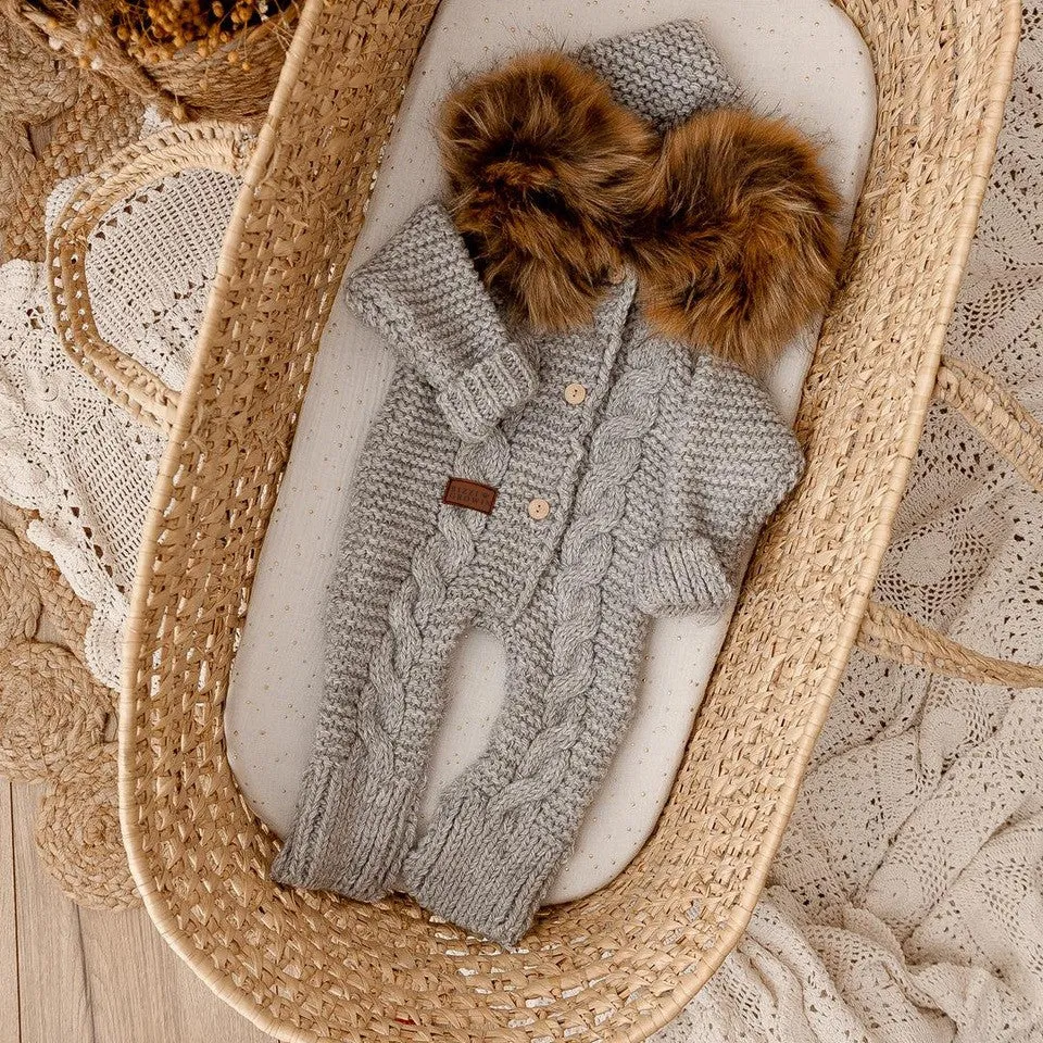 Bizzi Growin Alpaca Pram Suit - Grey