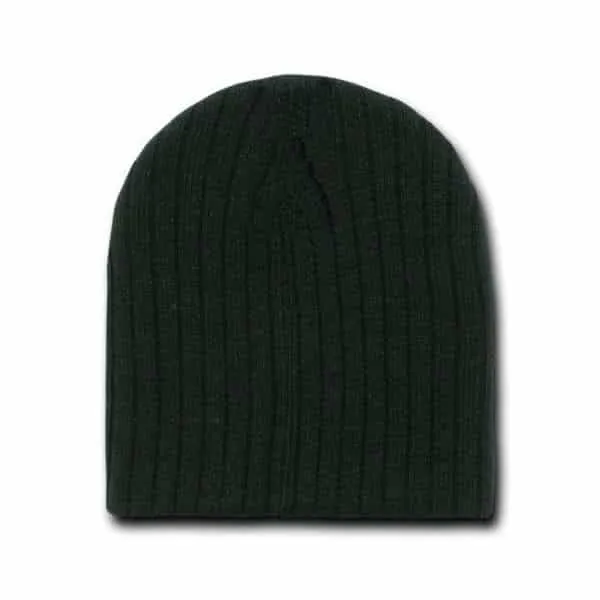 Black Cable Beanie