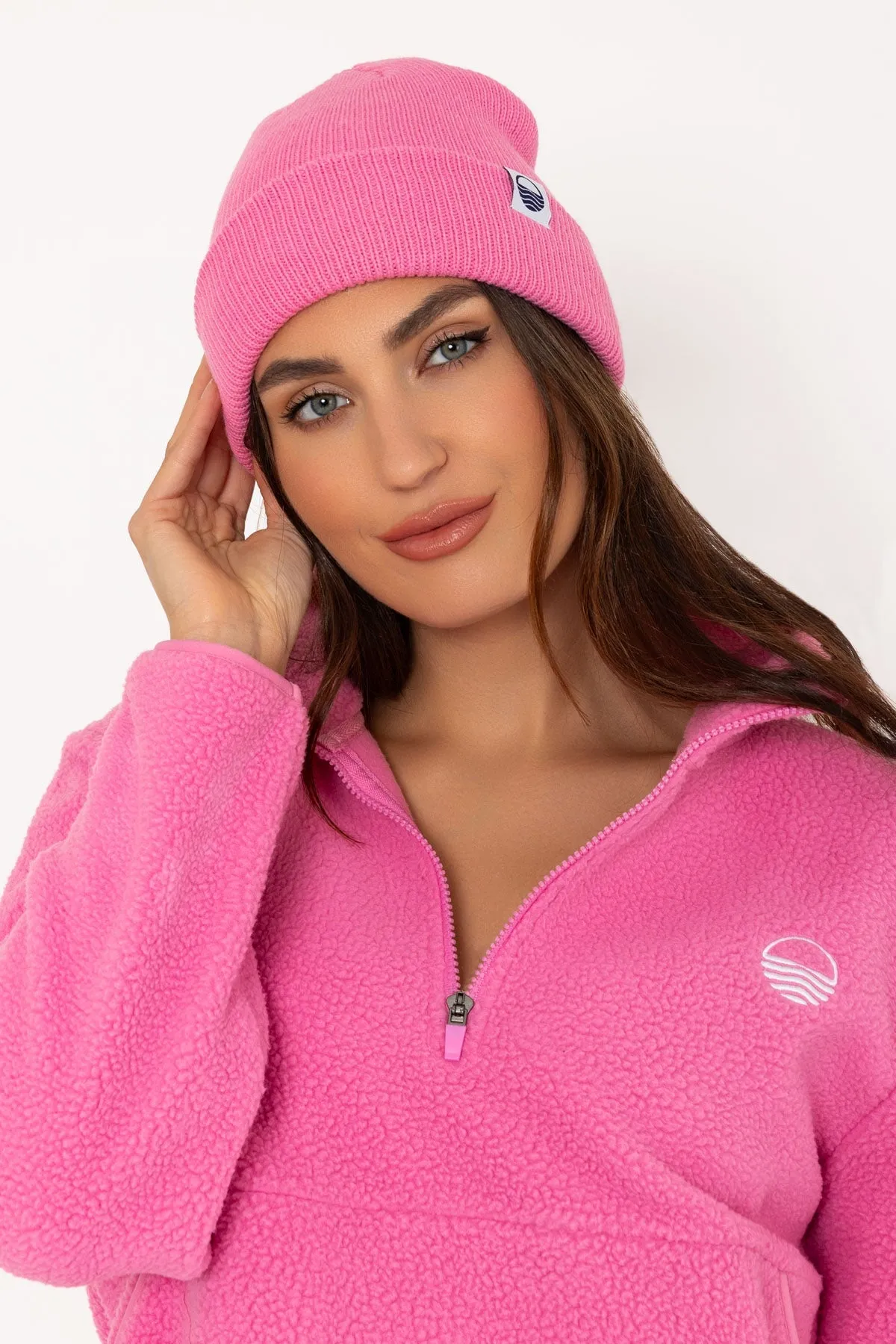Bubble Gum Pink Beanie Hat