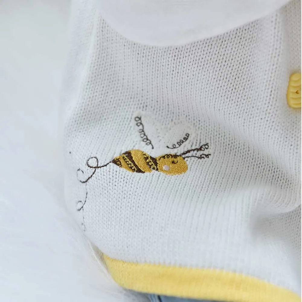 Bumble Bee Knitted Pram Coat