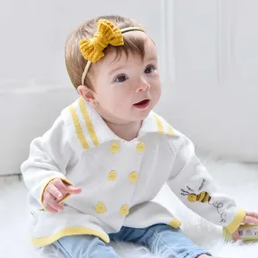Bumble Bee Knitted Pram Coat