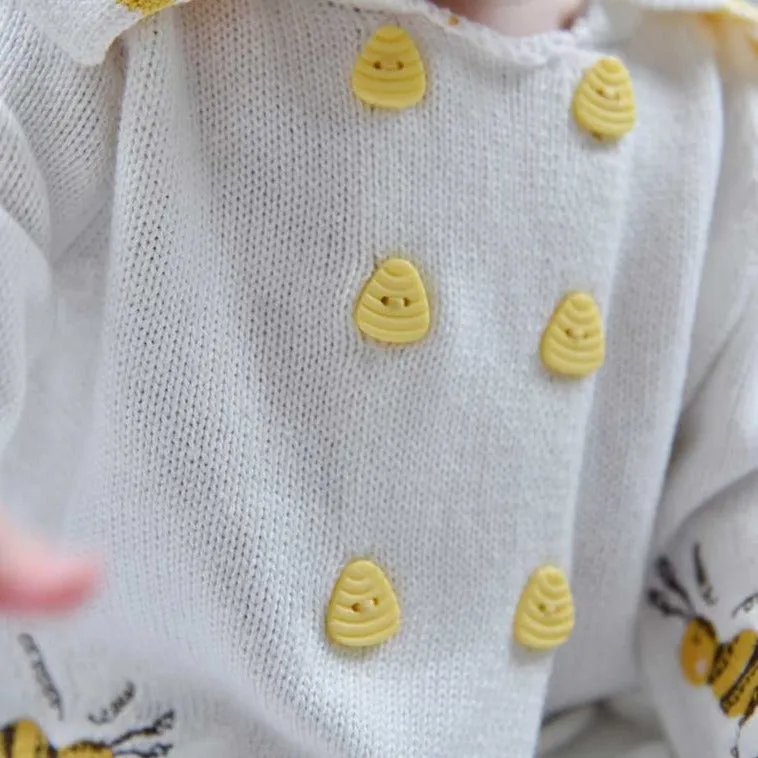 Bumble Bee Knitted Pram Coat