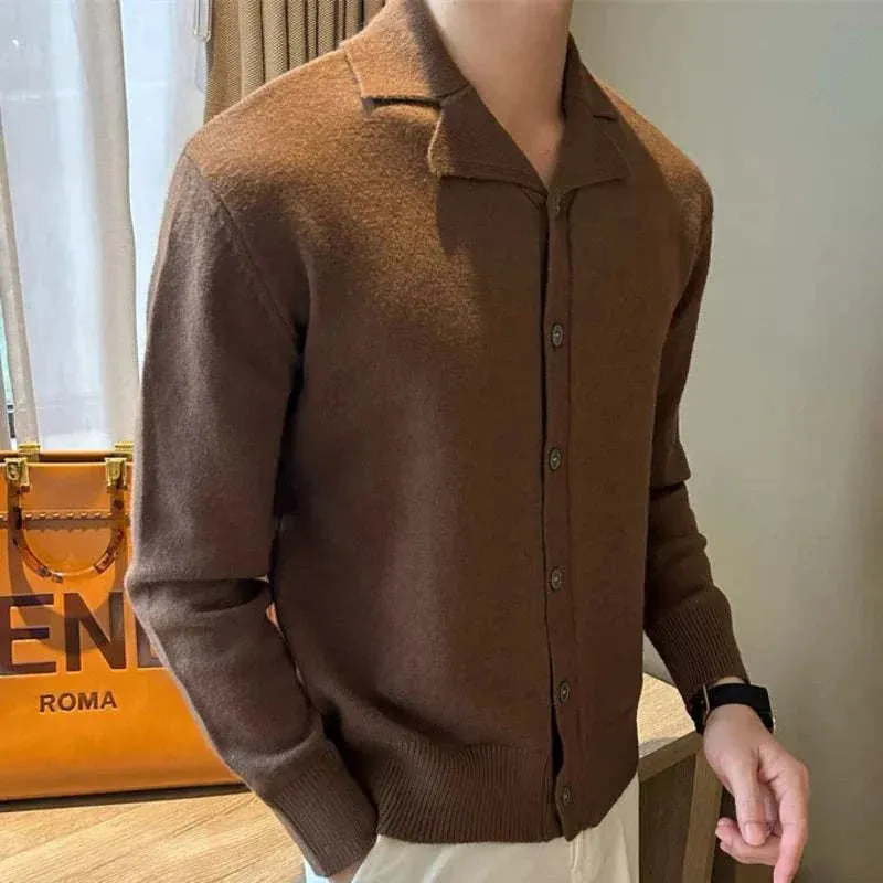 Business casual knitted cardigan