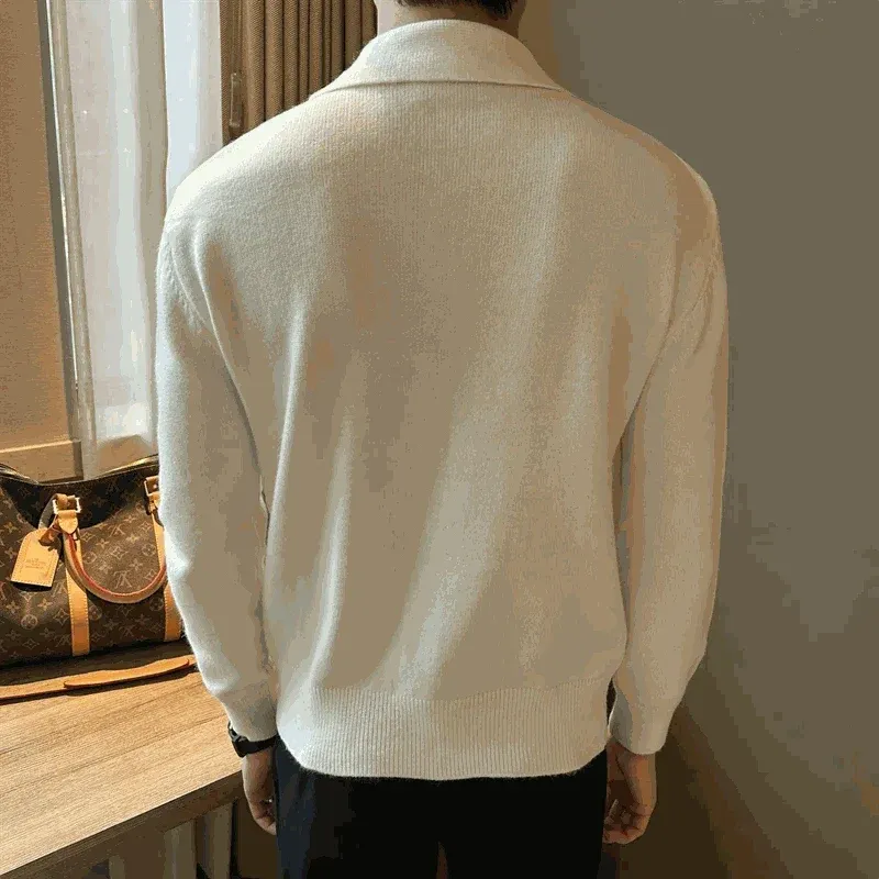Business casual knitted cardigan