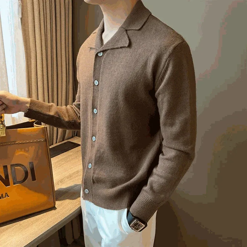 Business casual knitted cardigan