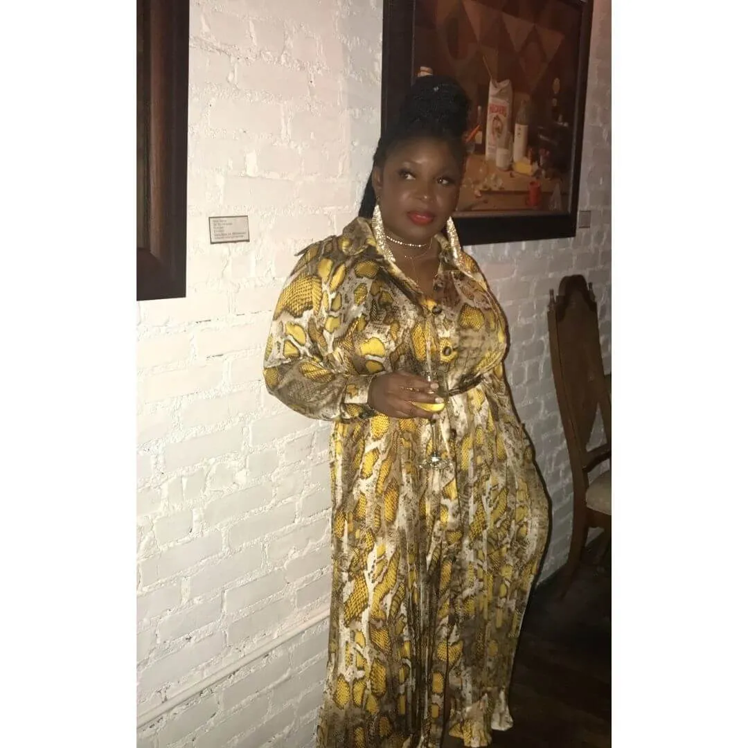 Cambodia Mustard Snake Print Trench Dress