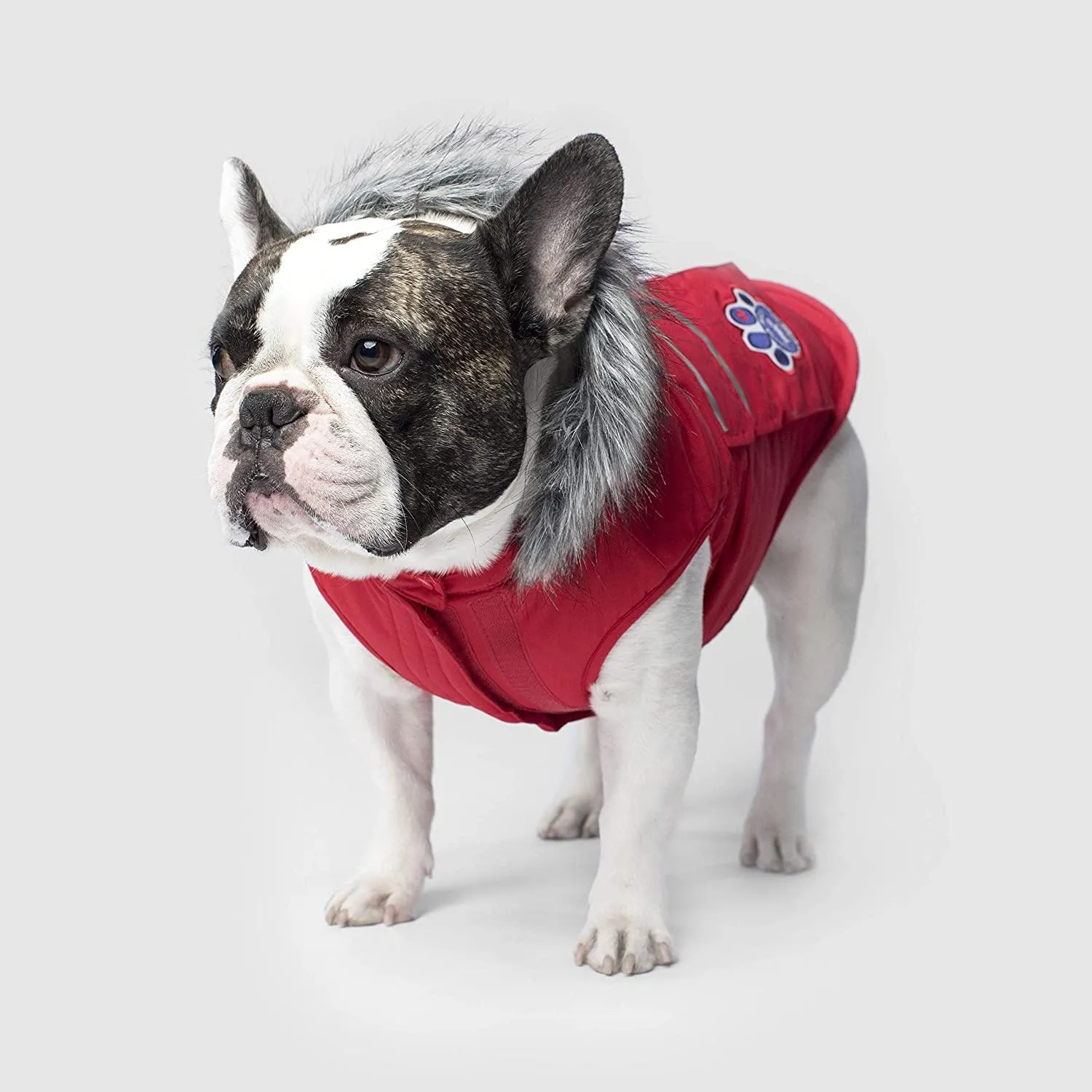 Canada Pooch Everest Explorer Size 20 Red Fleece Lined Insulated Dog Coat