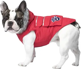 Canada Pooch Everest Explorer Size 20 Red Fleece Lined Insulated Dog Coat