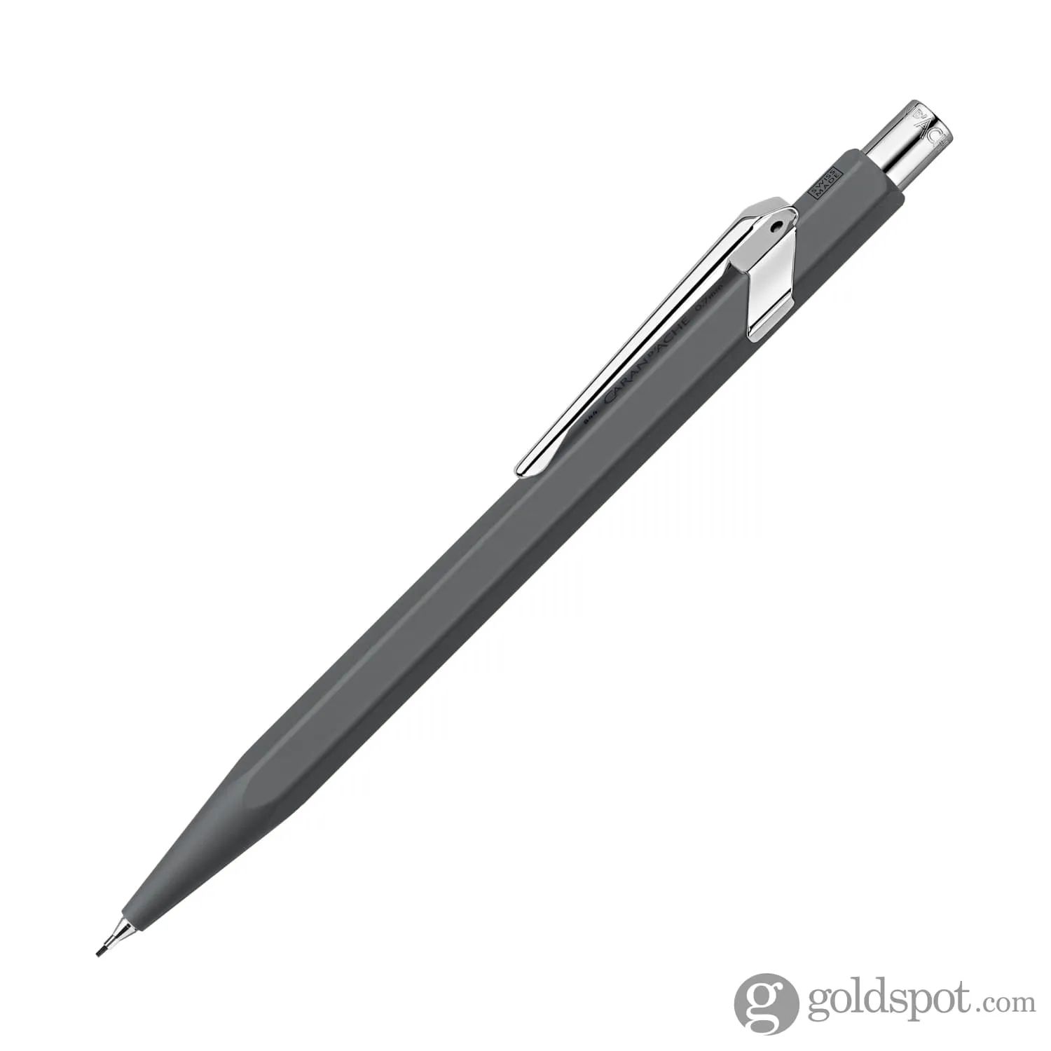 Caran d'Ache 844 Metal Collection Mechanical Pencil in Anthracite Grey - 0.7mm
