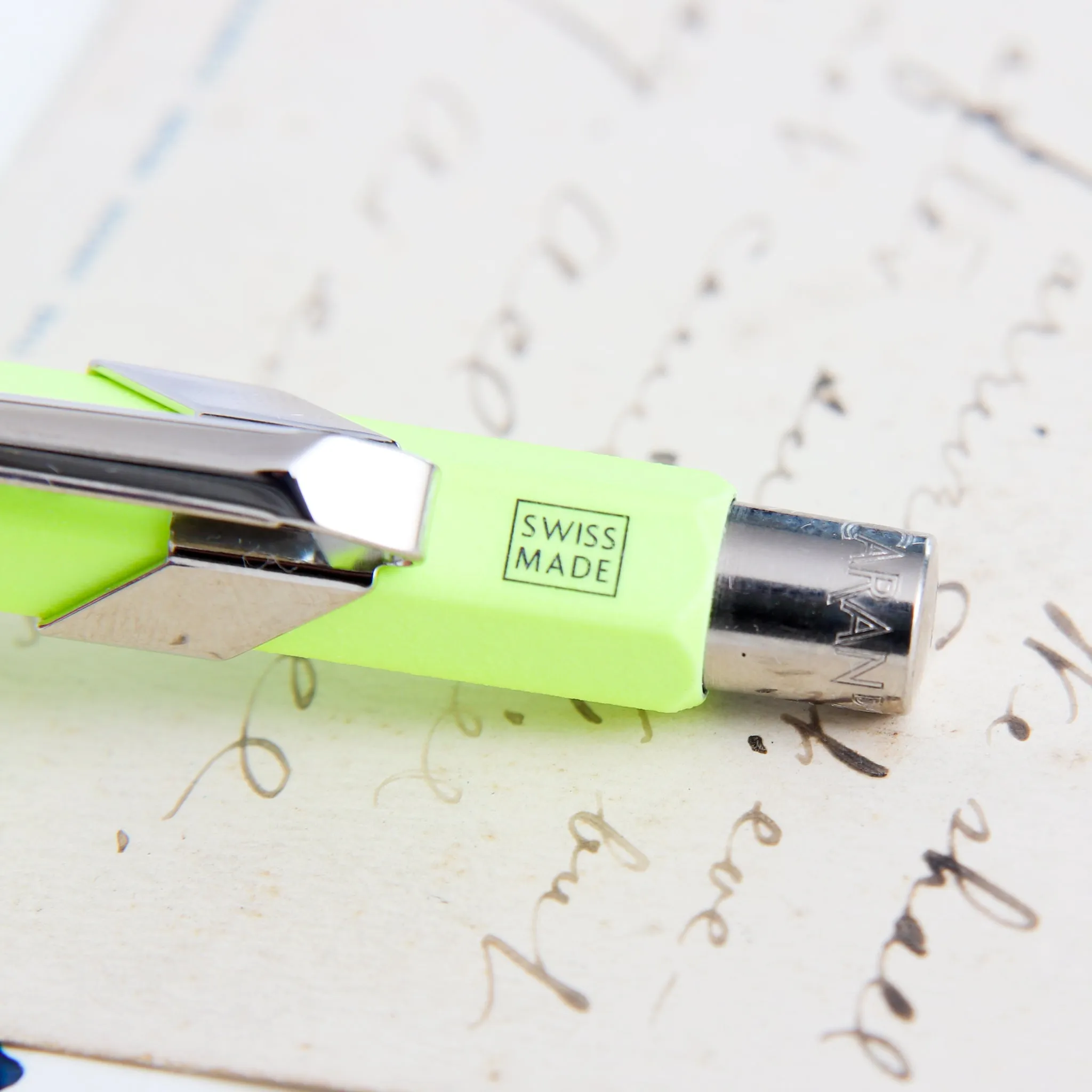 Caran d'Ache 849 Neon Yellow Ballpoint Pen