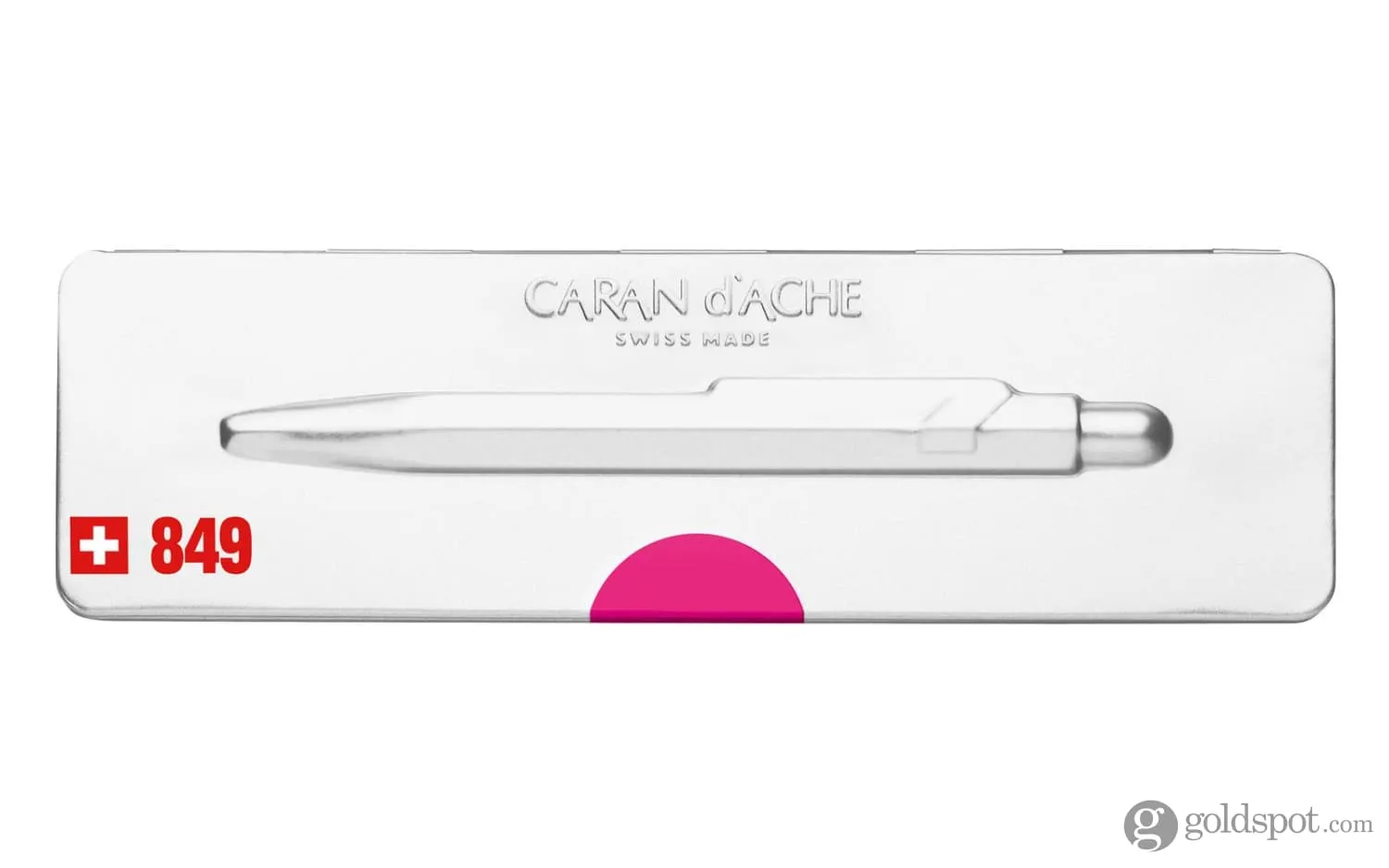 Caran d'Ache 849 Popline Ballpoint Pen in Fluorescent Pink