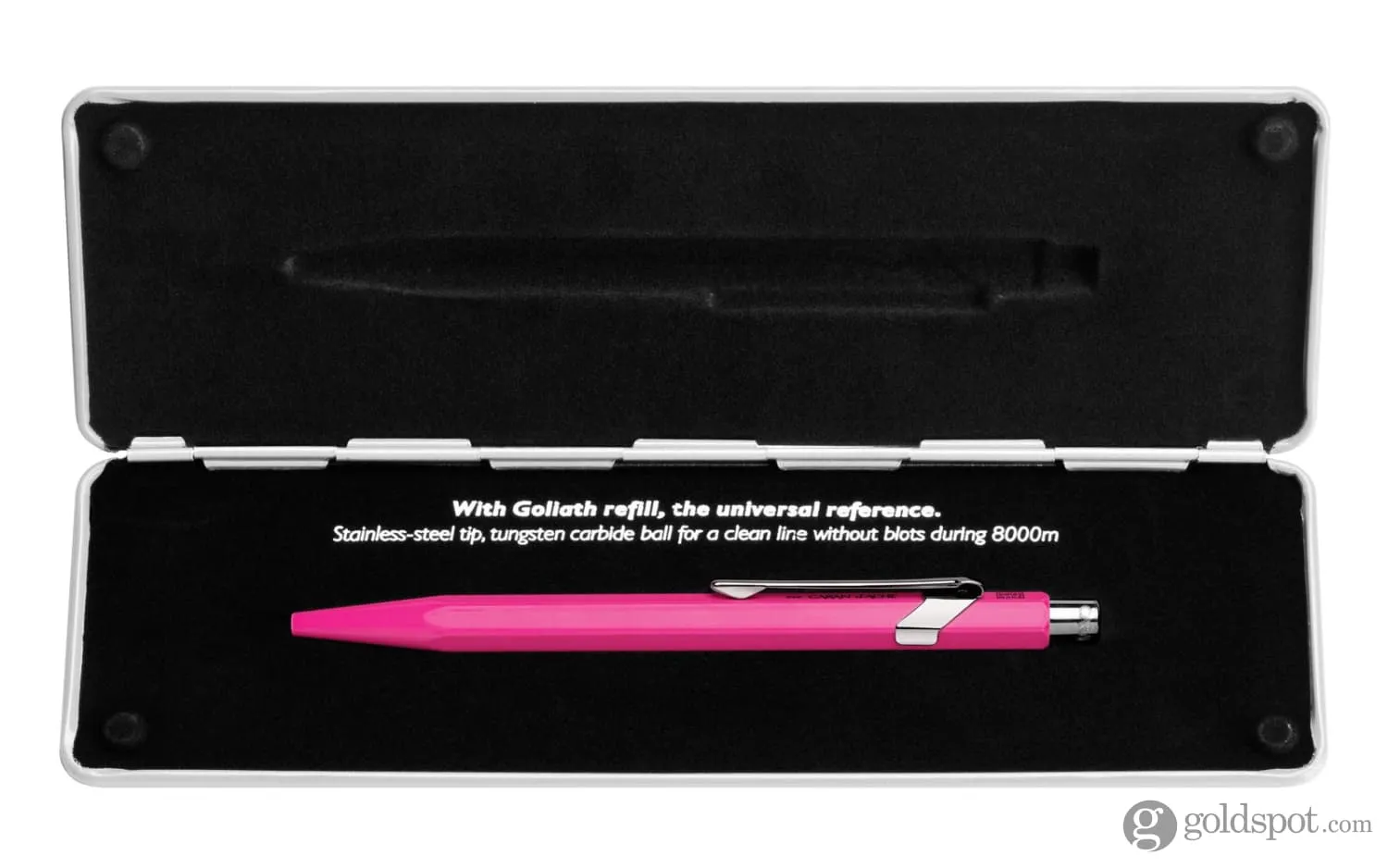 Caran d'Ache 849 Popline Ballpoint Pen in Fluorescent Pink