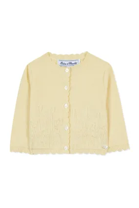 Cardigan - Pale Yellow Point