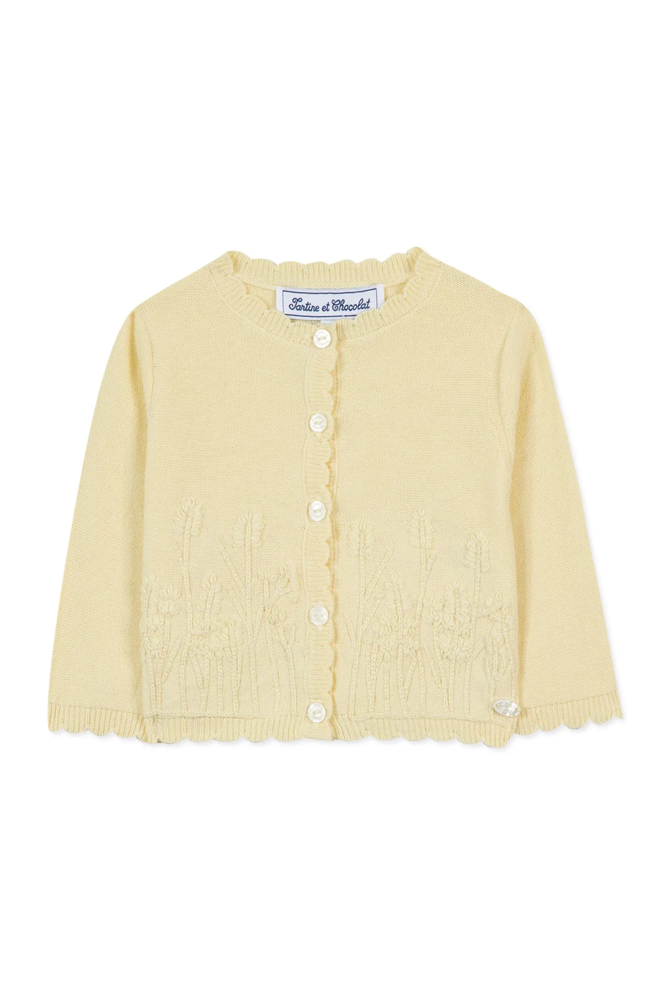 Cardigan - Pale Yellow Point