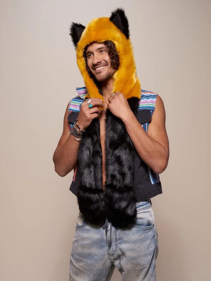 Collector Edition Golden Wolf Luxe Faux Fur SpiritHood