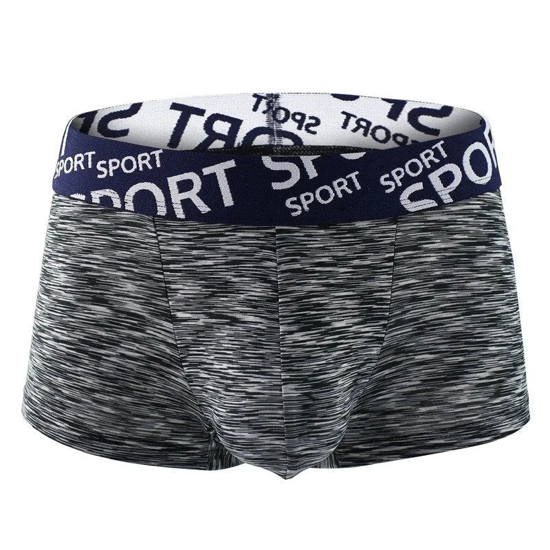 Colorful Breathable Cotton Underwear with U Convex Pouch and Widened Waistband for Men