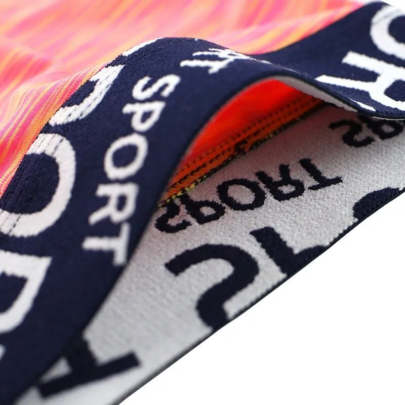 Colorful Breathable Cotton Underwear with U Convex Pouch and Widened Waistband for Men