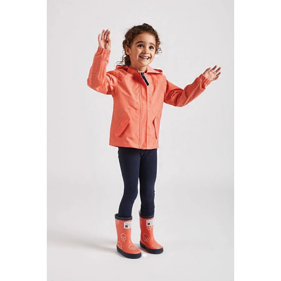 Coral Waterproof Rain Cheater Coat