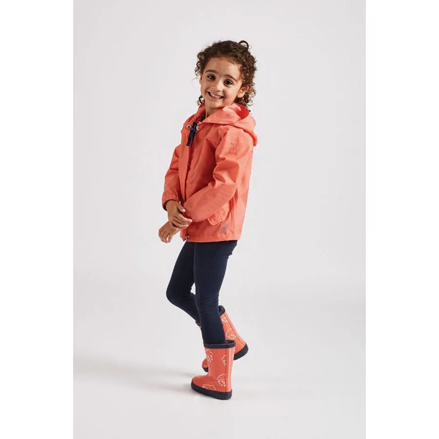 Coral Waterproof Rain Cheater Coat