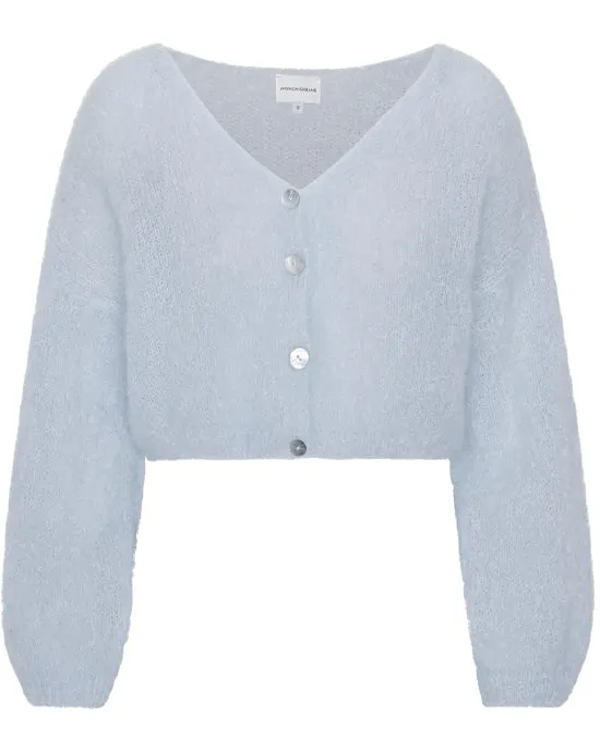 Cornelia Cropped Cardigan Light Blue