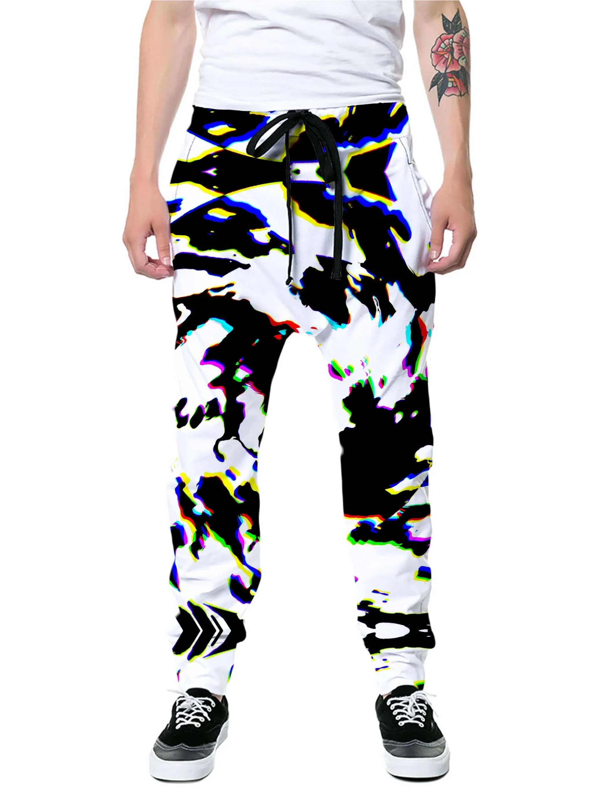 Cow Hide Print Rave Drip Joggers