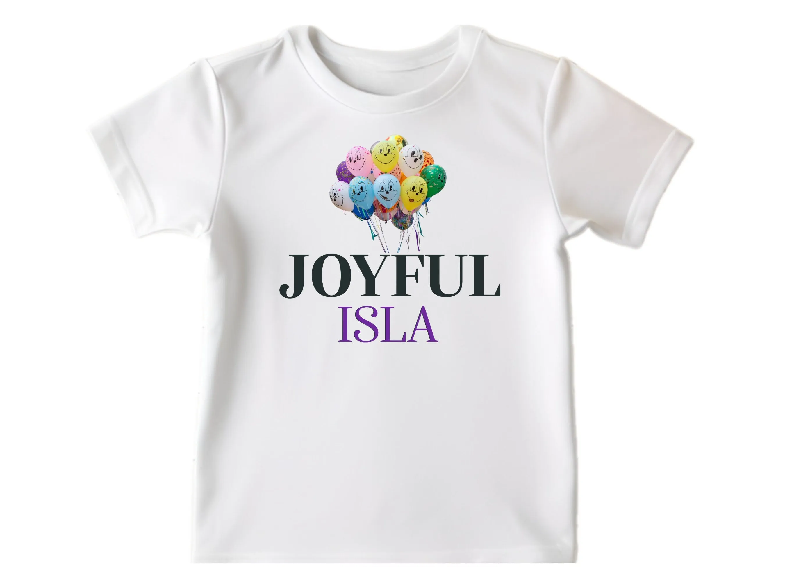 Custom Joyful Birthday Baby Girls Bodysuits Gift with Baby Name For Birthday