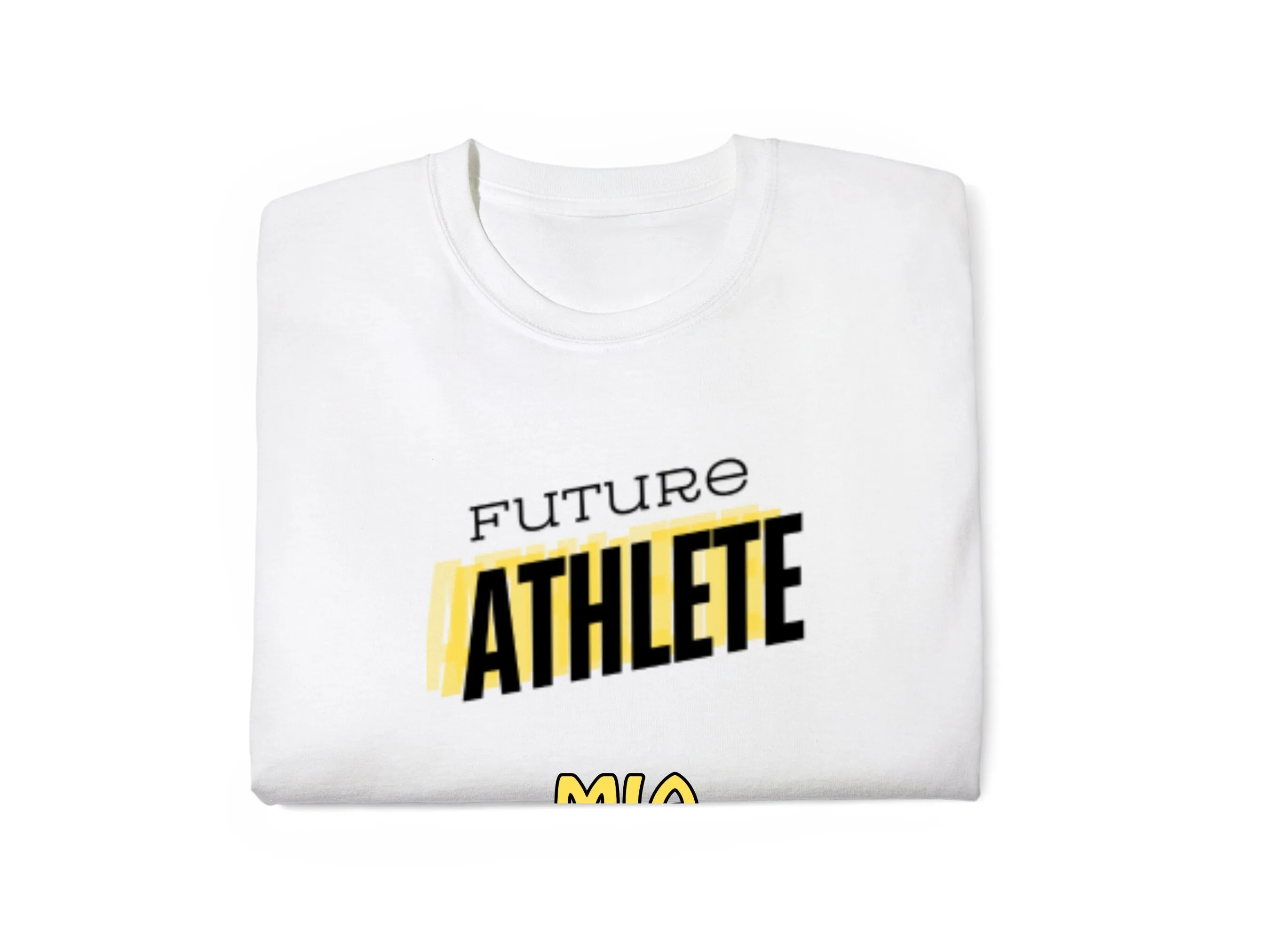 Custom Name & Date Short Sleeve Bodysuit For Baby Girls with Future Athlete Text