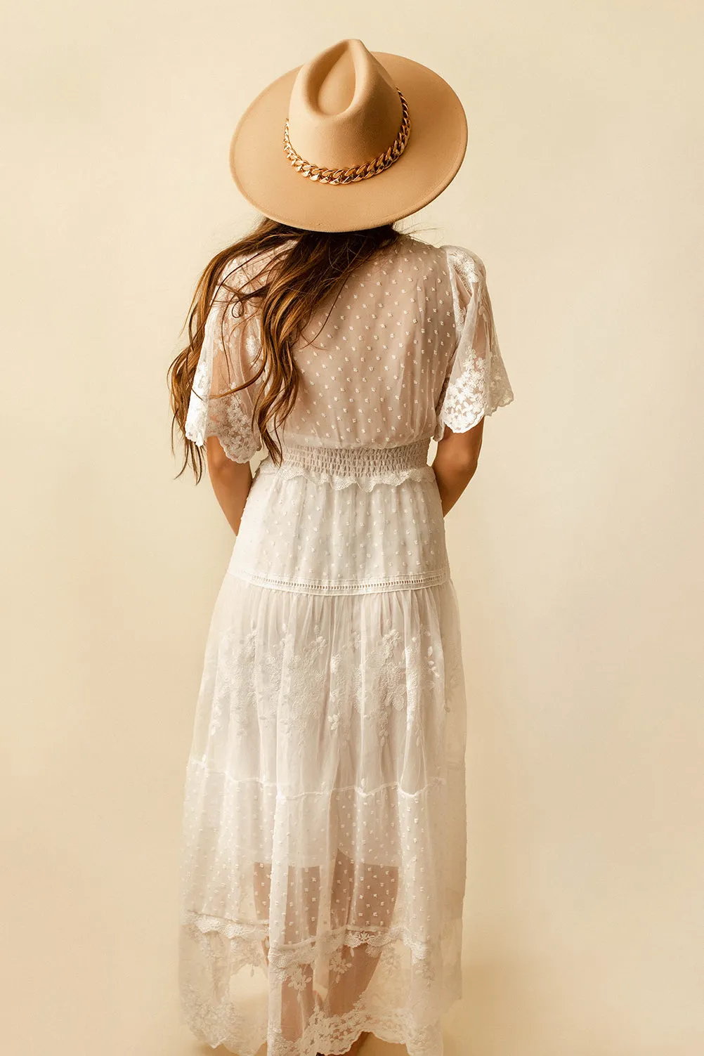 Day Dream Lace Maxi Dress (White) | FINAL SALE