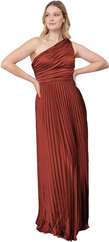 Declan Satin Pleated Dress | Made To Order