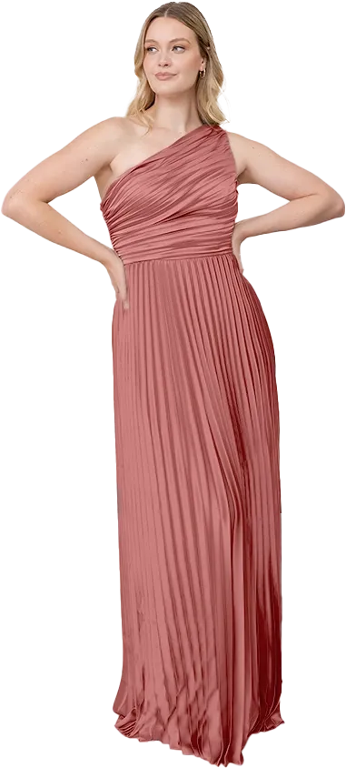 Declan Satin Pleated Dress | Made To Order